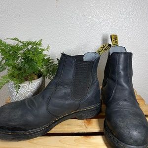 Dr Marten's Black Steel Toe Boots